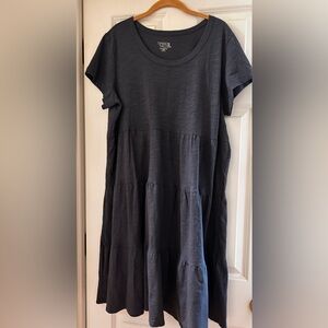 Time and Tru blue Midi Dress